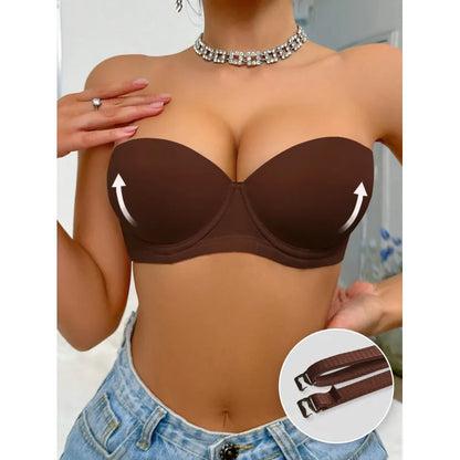 Nuvelas™ Strapless Mesh Underwire Balconette Bra