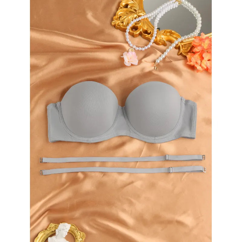 Nuvelas™ Strapless Mesh Underwire Balconette Bra