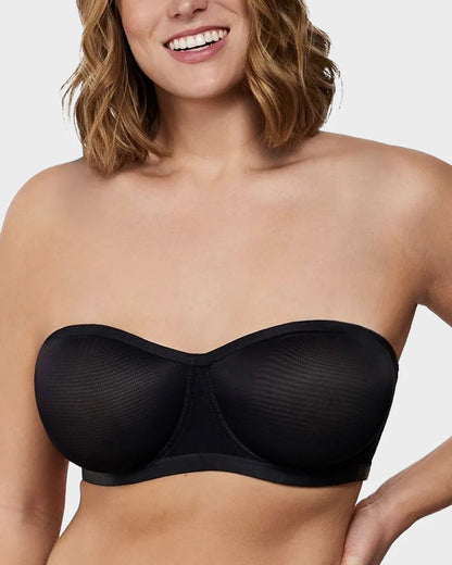 Nuvelas™ Strapless Mesh Underwire Balconette Bra
