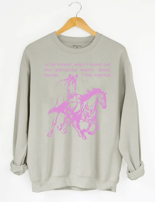 Comfort Colors® Horses Are Not The Patriarchy Crop Shirt