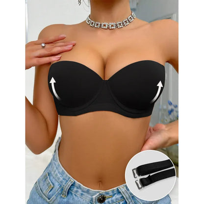 Nuvelas™ Strapless Mesh Underwire Balconette Bra