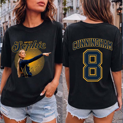 Comfort Colors® Double-sided Cunningham 8 Shirt, Basketball Graphic Tee, Sport Fan Gift