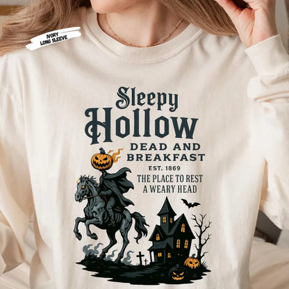 Sleepy Hollow Halloween Shirt: Comfort Colors Gothic Horror Tee, Sleepy Hollow Halloween T-Shirt, Sleepy Hollow Halloween Sweashirt, Sleepy Hollow Halloween Hoodie.