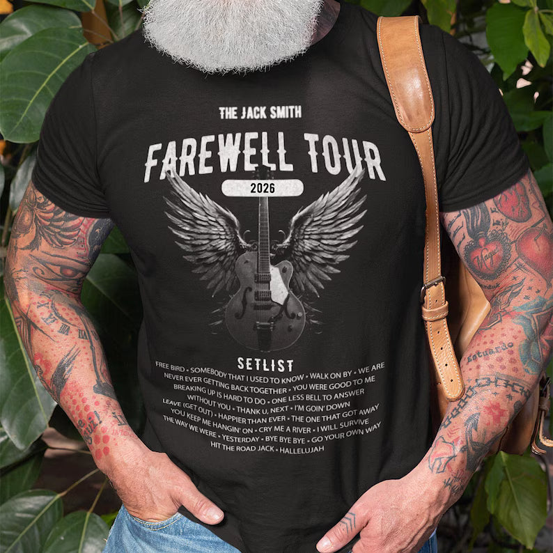 Comfort Colors Shirt, Retirement FAREWELL TOUR T-Shirt, Funny Music-themed Music Fan Gift, Shirt for Retiree, Softstyle Tee