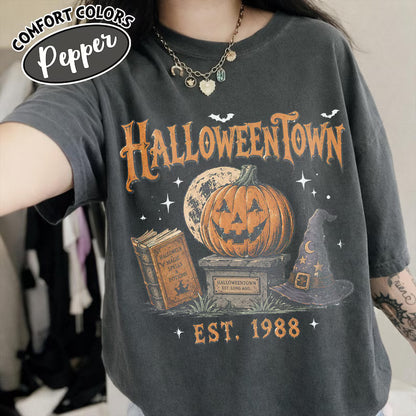 2-Side Comfort Colors, Halloweentown t shirt, Halloweentown University t-shirt, Gifts for Halloween, Halloweentown 1998, Halloween t-shirt