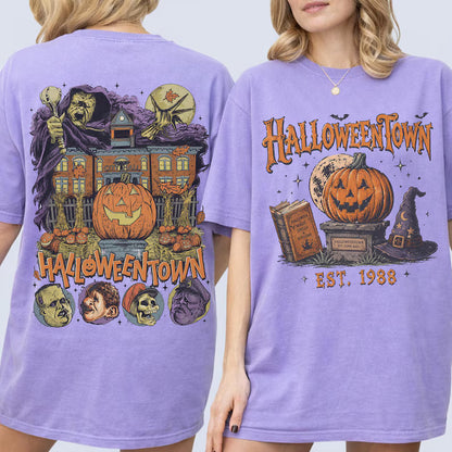 2-Side Comfort Colors, Halloweentown t shirt, Halloweentown University t-shirt, Gifts for Halloween, Halloweentown 1998, Halloween t-shirt