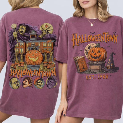 2-Side Comfort Colors, Halloweentown t shirt, Halloweentown University t-shirt, Gifts for Halloween, Halloweentown 1998, Halloween t-shirt