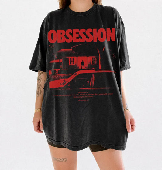 Comfort Colors® Vintage OBSESSION Movie T-Shirt, Comfort Colors Frowning Nikki Graphic Tee, Gothic Horror Tee