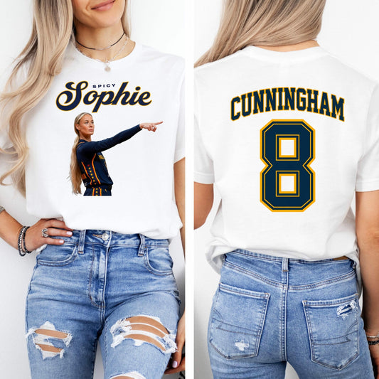 Comfort Colors® Double-sided 8 Cunningham Indiana Shirt, Basketball Graphic Tee, Sport Fan Gift